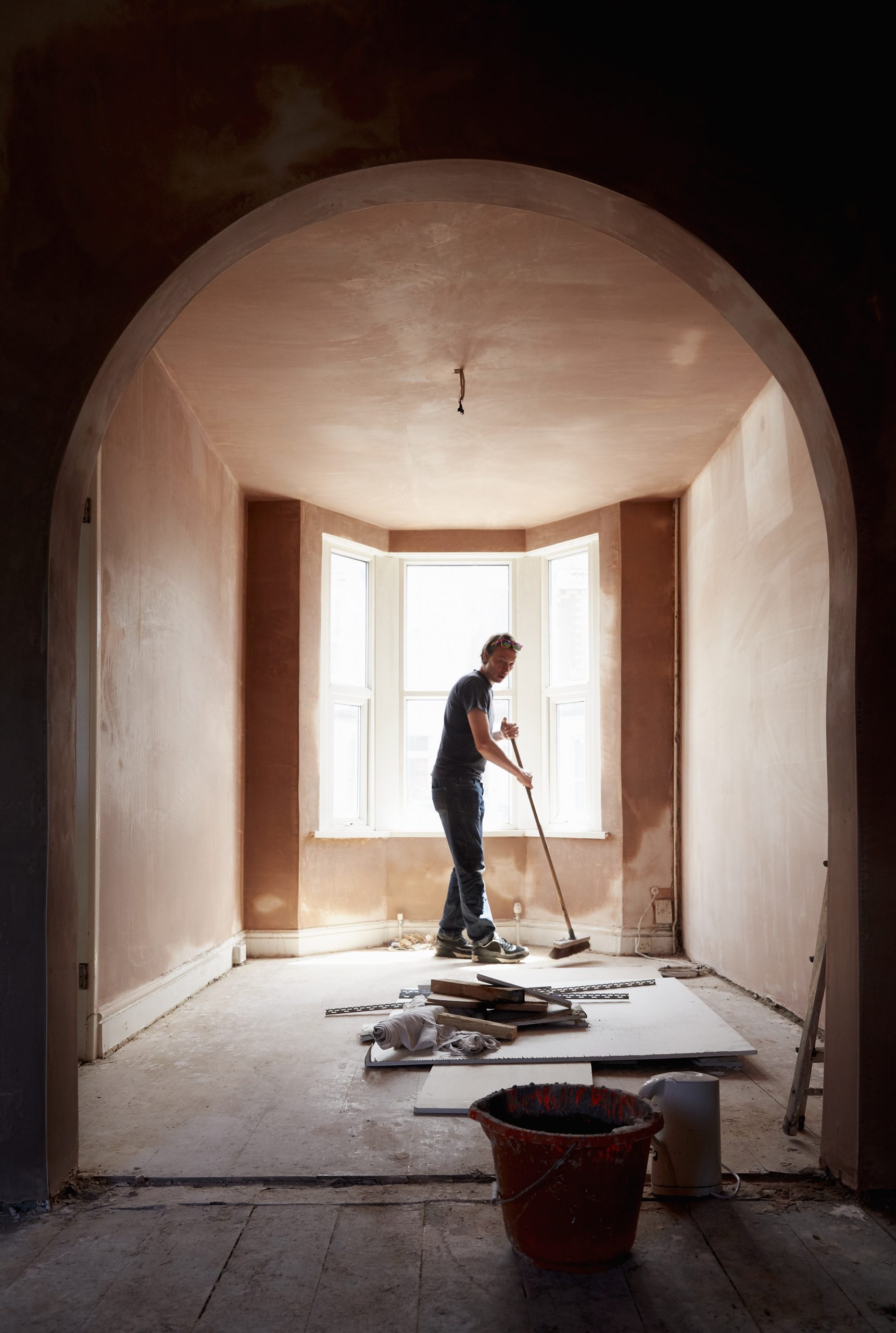 Aufrauemen nach Sanierung Aufrauemen nach Sanierung